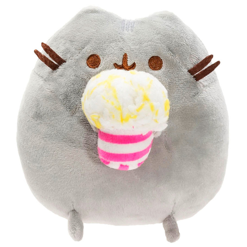 Іграшка Пушин кет Pusheen cat з попкорном м'яка іграшка для дітей (l_13600)