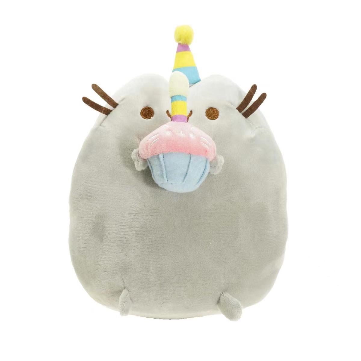 Іграшка Пушин кет Pusheen cat з тортиком м'яка іграшка для дітей (l_13603)
