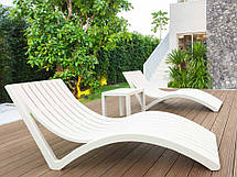 Шезлонг-хвіля (Slim sunlounger), арт. 087 Slim Black, фото 5