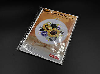 Набір для вишивки ГЛАД'Ю "Квіти"  20 см