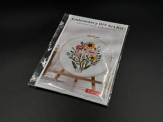 Набір для вишивки ГЛАД'Ю "Квіти"  20 см