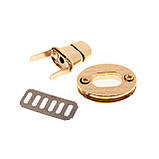 Замок для сумки ZM322-3 (20*30 мм), колір золото, фото 4
