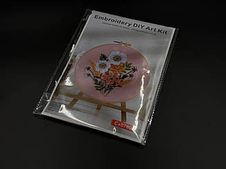 Набір для вишивки ГЛАД'Ю "Квіти"  20 см