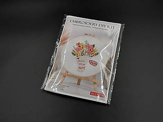 Набір для вишивки ГЛАД'Ю "Квіти"Mom Love you"  20 см