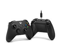 Microsoft Xbox Series X | S Wireless Controller Carbon Black + USB Cable (XOA-0010, 1V8-00001, 1V8-00002)
