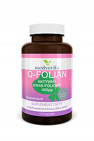Folian Q-Folian активна фолієва кислота 400мкг 120к