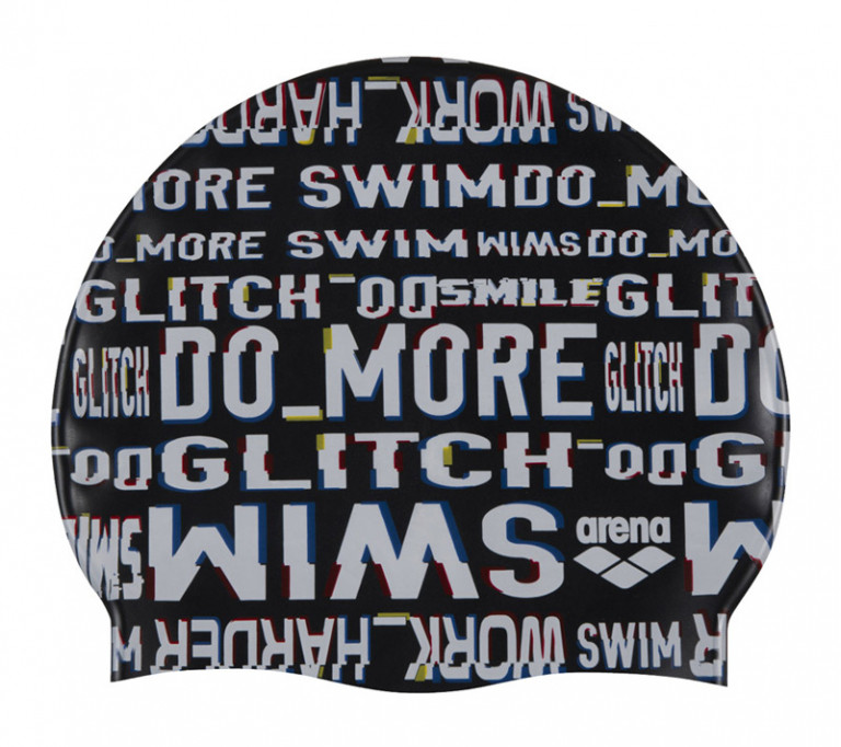 Шапочка для плавання Arena Print Jr (94171-220) Black/White дитяча, фото 1