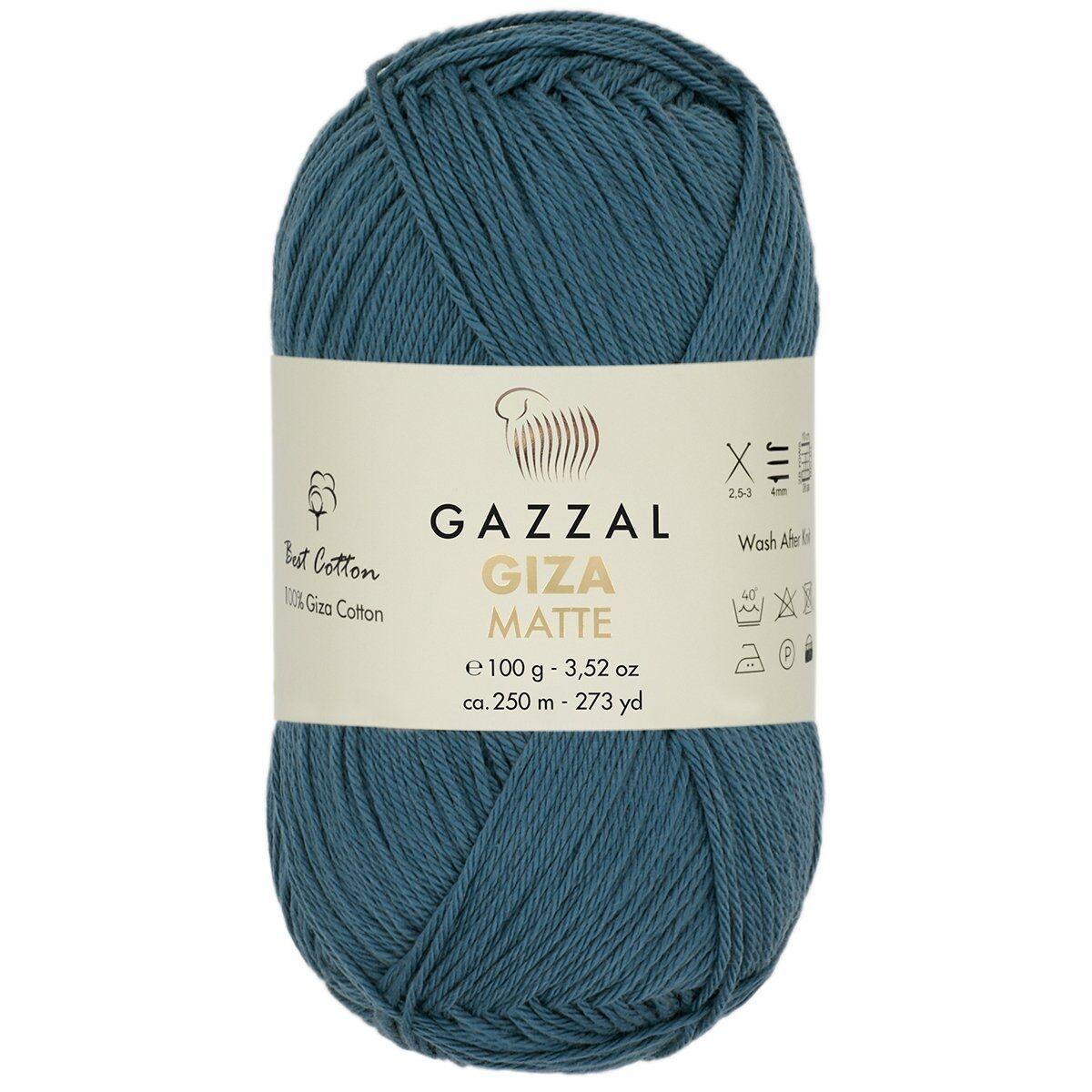 Gazzal GIZA MATTE (Газзал Гиза Матте) № 5579 джинсовый (Пряжа бавовняна ...
