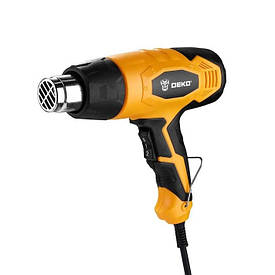 Технічний фен DEKO ( 2500Вт / 300-500 л/хв / 3 насадки/ 350 – 600 °C)