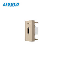 Механізм розетка HDMI Livolo золото (VL-FCHD-1AP)