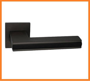 Дверна ручка GENRICH R77.220 GR / MBP графіт/чорний