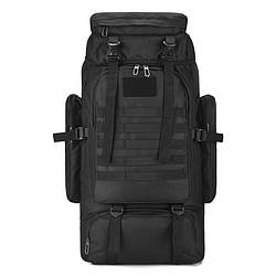 Тактичний рюкзак / туристичний похідний рюкзак 72х34х17см Eagle M13 80л Black