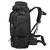 Тактичний рюкзак / туристичний похідний рюкзак 72х34х17см Eagle M13 80л Black, фото 4