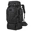 Тактичний рюкзак / туристичний похідний рюкзак 72х34х17см Eagle M13 80л Black, фото 7