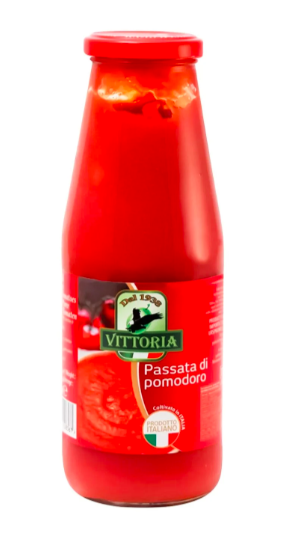 Томатна паста Vittoria Passata Solo Pomodoro 720 мл. Італія, фото 1