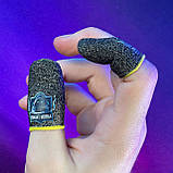 Ігрові напальчники з нейлоном FIX (1 пара 2 шт) для ігор на телефоні смартфоні планшеті pubg пабг пубг, фото 3