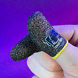 Ігрові напальчники з нейлоном FIX (1 пара 2 шт) для ігор на телефоні смартфоні планшеті pubg пабг пубг, фото 4