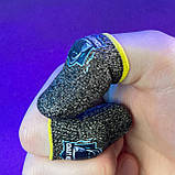 Ігрові напальчники з нейлоном FIX (1 пара 2 шт) для ігор на телефоні смартфоні планшеті pubg пабг пубг, фото 5