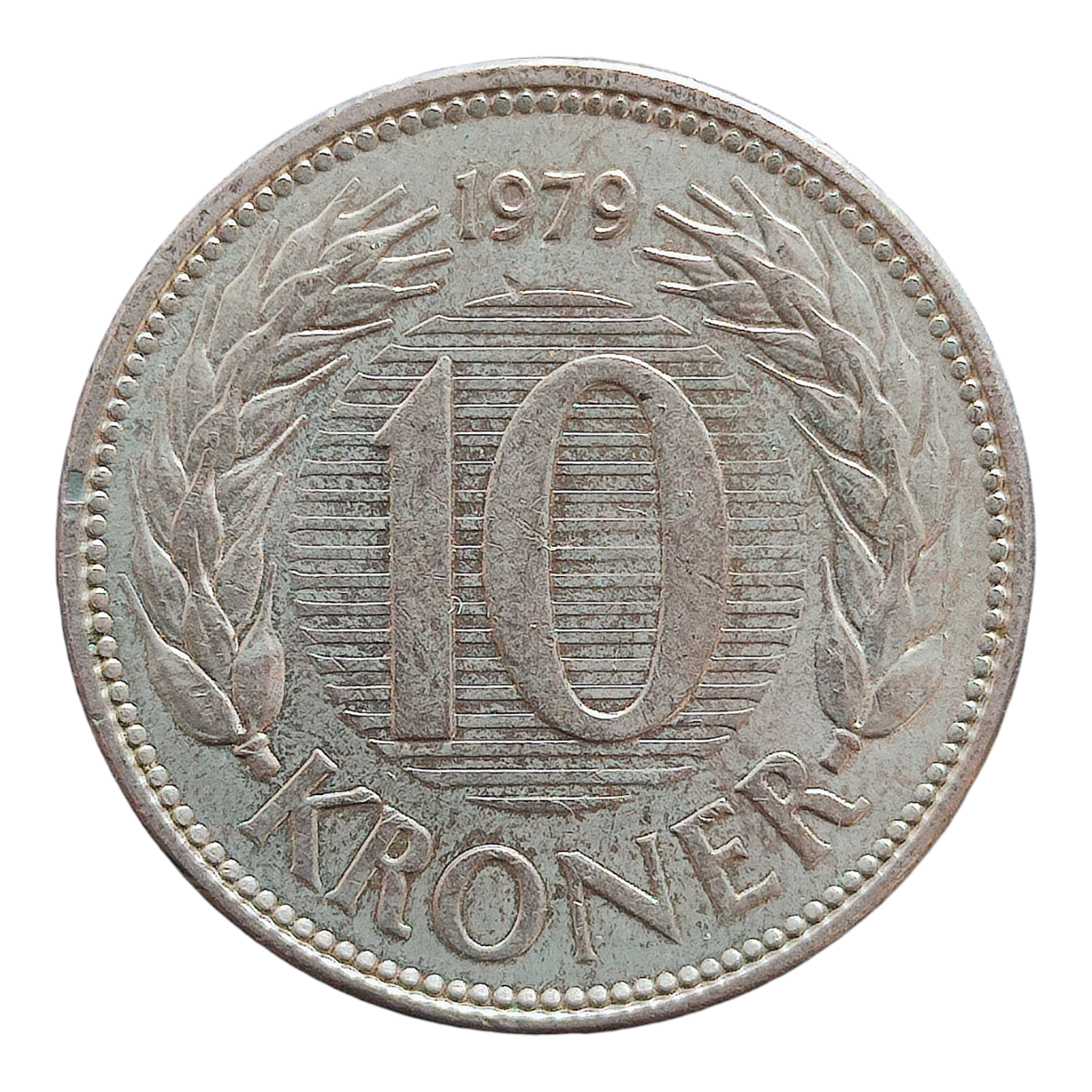 Данія 10 крон, 1979