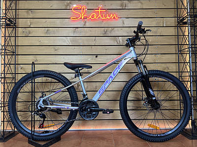 Велосипед гірський спортивний 26" ST Space Saturn DD 13 рама на зріст 130-145 см сіро-бузковий