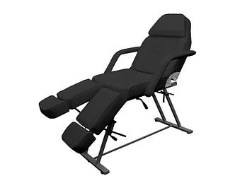 Педикюрне крісло кушетка педикюрная стаціонарна кушетки для педикюру для салонів краси 240 Чорний