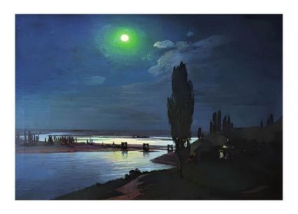 Листівка Українське мистецтво - Повний місяць, 1901, фото 1