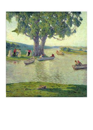 Листівка Українське мистецтво - Свято в нормандському селі, 1913, фото 1