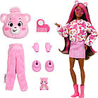 Barbie Cutie Reveal Care Bears Series Лялька Барбі Сюрприз у костюмі рожевого Ведмедика, фото 3