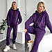 Жіночий костюм кофта та штани, тринитка на флісі, фото 8