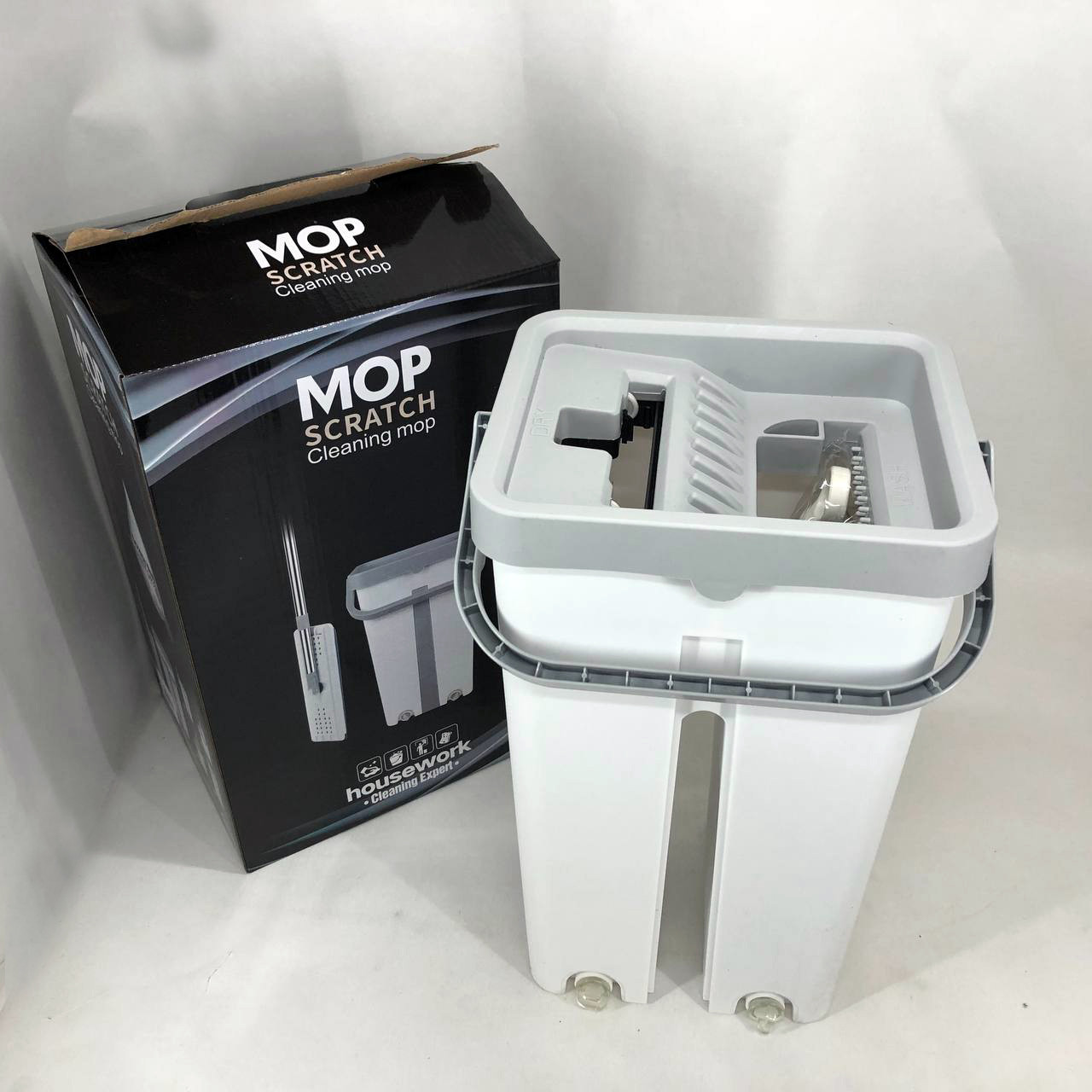 Швабра для лиття 360, Швабра з віджимаючим відром Автоматична для швидкого прибирання NQ-36, фото 1