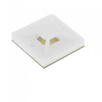 Площадка під стяжку кабельну ЗТМ 20х20 (100шт. біла)