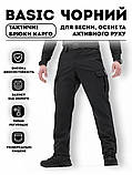 Брюки карго тактичні Bezet Basic чорний, чоловічі тактичні штани з кишенями, фото 3