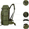 Тактичний рюкзак / туристичний похідний рюкзак 72х34х17см Eagle M13 80л Green, фото 3