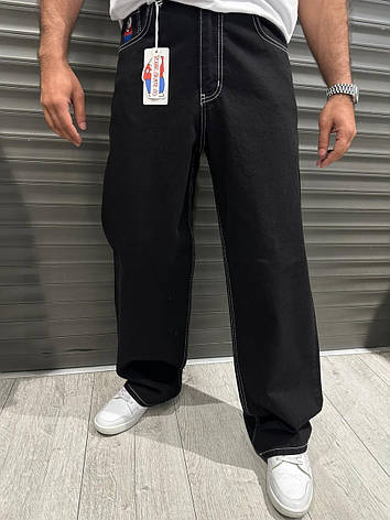 Чоловічі широкі джинси Baggy Big Boy чорні джинси Багі Туреччина, фото 1