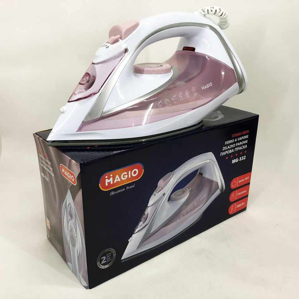 Праска для одягу на пару MAGIO MG-532 2800 Вт, Якісна парова праска для догляду за тканинами YI-64, фото 1