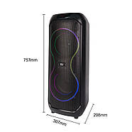 Музична колонка з бездротовим мікрофоном та пультом ZQS8210 Bluetooth, фото 9