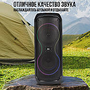 Музична колонка з бездротовим мікрофоном та пультом ZQS8210 Bluetooth, фото 2