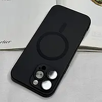 Чорний силіноковий чохол для iPhone 16 Pro Max з захистом камери