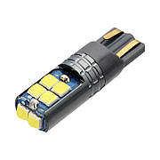 Світлодіодна LED лампа T10 (W5W) 10LED CREE 3030 12/24V з обманкою Canbus