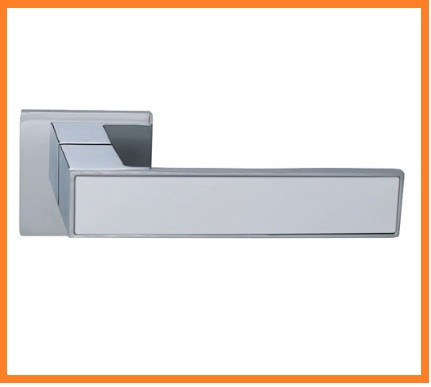 Дверна ручка GENRICH R77.225 CP / WH хром/білий