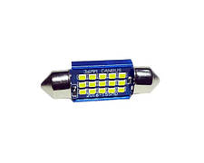 Світлодіодна LED лампа T11 (С5W) 36мм 15LED 12-24V з обманкою Canbus