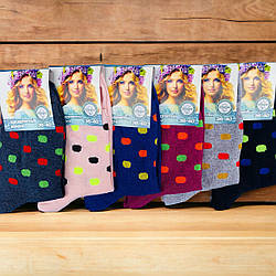 Жіночі Демісезонні Шкарпетки в горошок "Дукат" Розмір: 36- 40 см (14324)