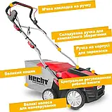 Аератор HECHT1848 електричний  2в1, 1800 Вт, для газонів до 1200м², аерації -13 до 9мм, робоча ширина 40см, травозбірник 55л, фото 3
