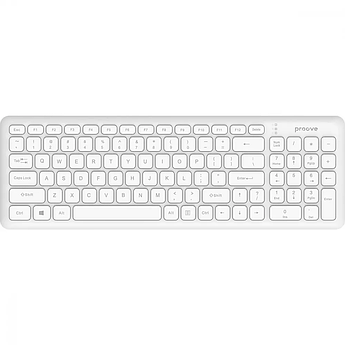 Клавіатура Proove бездротова 2.4G ENG/UKR Classic Code White
