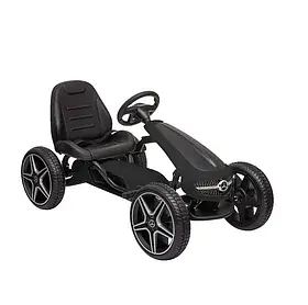 Педальний карт HECHT MERCEDES BENZ GO KART BLACK, для дітей від 3 до 7 років, навантаження 25 кг