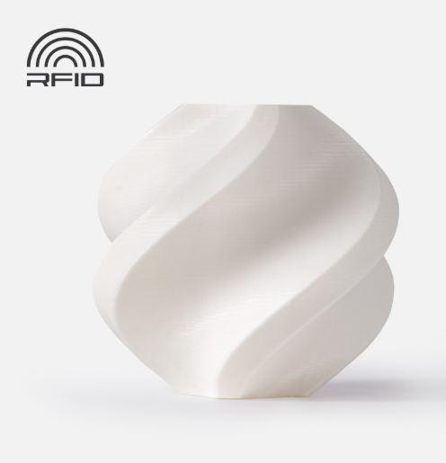 Bambu lab, ABS Refill (пластик без котушки) White з RFID чіпом,1 кг, фото 1