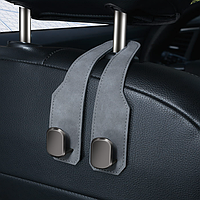 Тримач автомобільний на підголівник Сірий (з 2 укріпленими Пластиковими гачками)