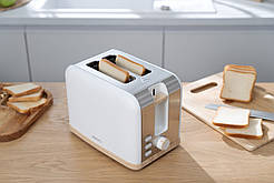 Тостер 800 Вт білий 2 слоти ARDESTO T-F420BWD