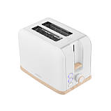 Тостер 800 Вт білий 2 слоти ARDESTO T-F420BWD, фото 3