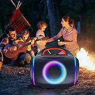 Музична колонка з бездротовим мікрофоном та пультом ZQS8210 Bluetooth, фото 5